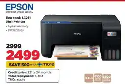 HiFi Corp Eco tank L3211 3in1 Printer offer