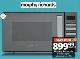Checkers Morphy Richards Silver Digital Microwave offer