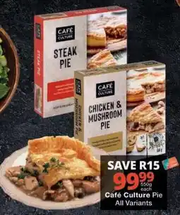 Checkers Café Culture Pie offer