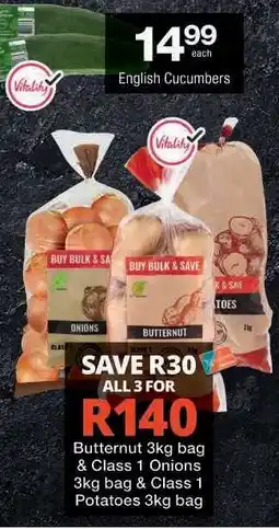 Checkers English Cucumbers offer