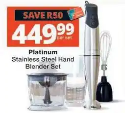 Checkers Platinum Stainless Steel Hand Blender Set offer