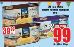 Boxer TASTE & MORE Instant Noodles Multipack 10's offer
