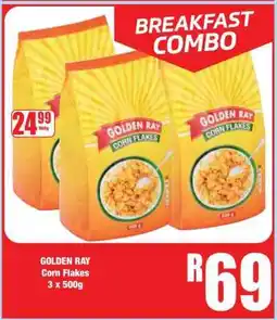 Boxer GOLDEN RAY Corn Flakes 3 x 500g offer