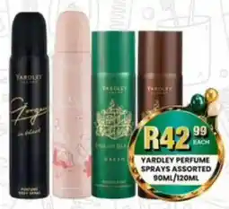 Take 'n Pay Yardley Perfume Sprays Assorted offer