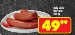 Shoprite Bok Chili Russians offer