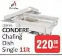 KitKat Cash and Carry CONDERE Chafing Dish Single 11lt offer