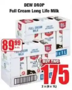 Boxer Dew Drop Full Cream Long Life Milk offer