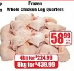 Boxer Frozen Whole Chicken Leg Quarters offer