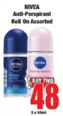 Boxer NIVEA Anti-Perspirant Roll On Assorted offer