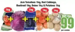Boxer Jam Tomatoes, Red Cabbage, Beetroot, Onion & Potatoes offer