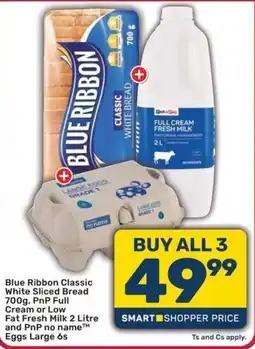 Pick n Pay Hypermarket Blue Ribbon Classic White Sliced Bread offer