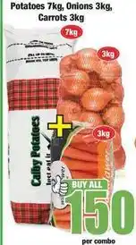 Boxer Potatoes, onions, carrots offer