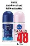 Boxer Nivea - anti-perspirant roll on offer
