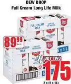 Boxer Full cream long life milk offer