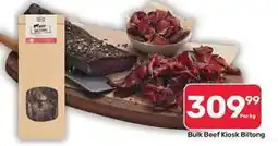 Pick n Pay Hypermarket Bulk beef kiosk biltong offer