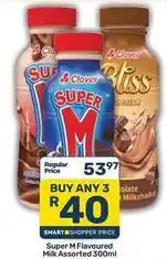 Pick n Pay Hypermarket Clover - super m flavoured milk offer