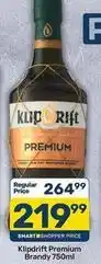 Pick n Pay Hypermarket Klipdrift - premium brandy 750ml offer