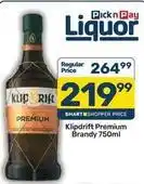 Pick n Pay Klipdrift - premium brandy offer