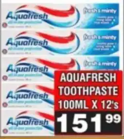 Advance Cash n Carry AQUAFRESH TOOTH PASTE offer