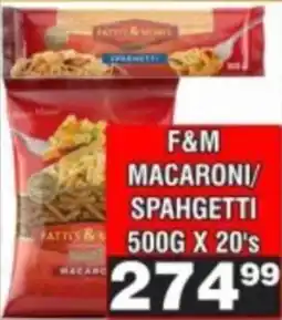 Advance Cash n Carry F&M Macaroni/Spahgetti offer
