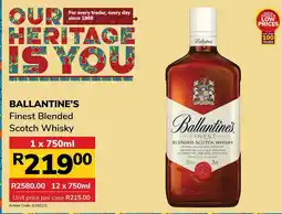 Jumbo Ballantine's Finest Blended Scotch Whisky offer