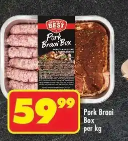 Shoprite Pork Braai Box offer
