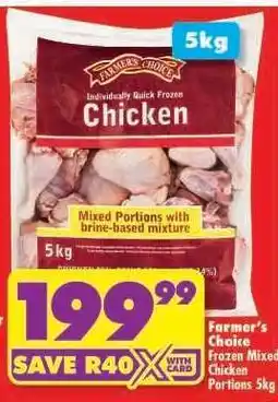 Shoprite Farmer's Choice Frozen Mixed Chicken Portions 5kg offer