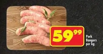 Pork Bangers per kg