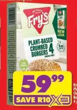 Shoprite Fry's Plant-Based Crumbed Burgers 4 offer