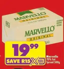 Shoprite Marvello 70% Fat Spread 500g offer