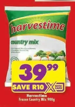 Shoprite Harvestime Frozen Country Mix 900g offer
