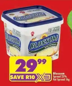 Shoprite Blossom Spread 25% Fat Spread 1kg offer
