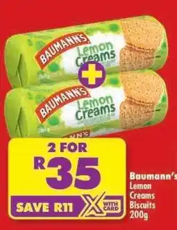 Shoprite Baumann's Lemon Creams Biscuits 200g offer