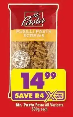 Shoprite Mr. Pasta Pasta All Variants offer