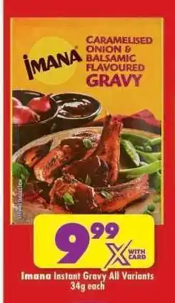 Shoprite Imana Instant Gravy All Variants 34g each offer