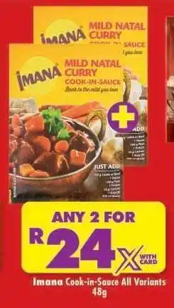 Shoprite Imana Cook-in-Sauce All Variants 48g offer