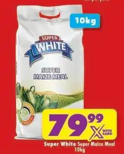 Shoprite SUPER WHITE SUPER MAIZE MEAL 10kg offer