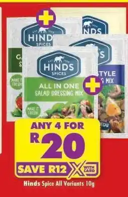 Shoprite Hinds Spice All Variants 10g offer