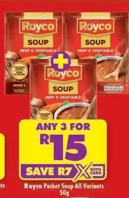 Shoprite Royco Packet Soup All Variants 50g offer