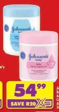 Shoprite Johnson's baby jelly lightly fragranced offer