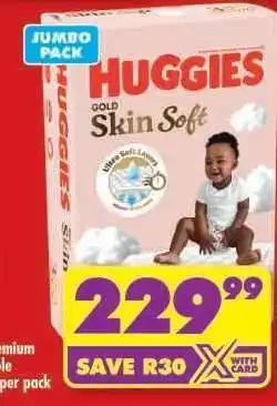Shoprite Huggies Gold Skin Soft offer