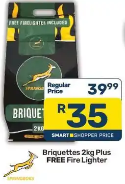 Pick n Pay Briquettes 2kg Plus FREE Fire Lighter offer