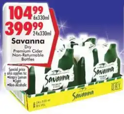 Prestons Savanna Dry Premium Cider offer