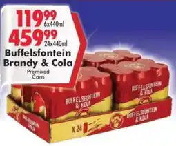 Prestons Buffelsfontein Brandy & Cola offer