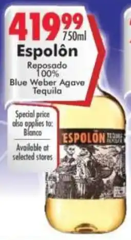 Prestons Espolòn Reposado offer