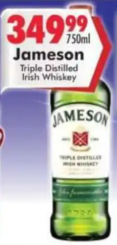 Prestons Jameson Triple Distilled Irish Whiskey offer