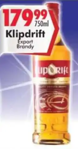 Prestons Klipdrift Export Brandy offer