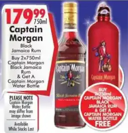 Prestons Captain Morgan Black Jamaica Rum offer