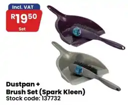 Africa Cash and Carry Dustpan + Brush Set (Spark Kleen) offer
