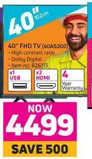 Game Hisense 40" (102cm) FHD TV 40A5200 offer